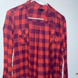 American eagle outfitters flannel button down medium